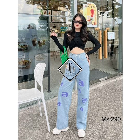 Jean Nữ Ống Loe Nắp Túi JN0005